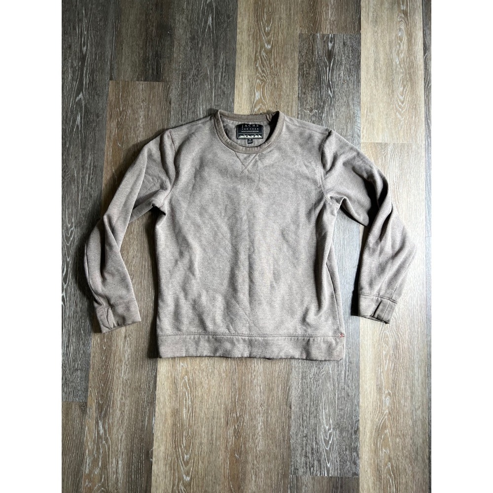 Jachs NY Sweatshirt Mens Medium Brown Good Crewneck Pullover‎ Outdoor Premium